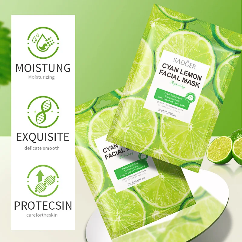 mascarillas faciales private label natural plant fruit beauty face mask skin care moisturizing functional facial mask