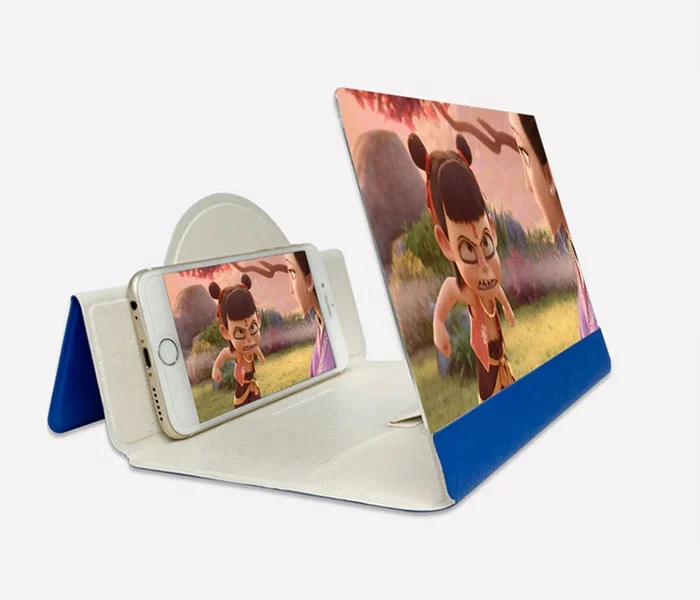 
8 inch PU leather mobile phone video screen amplifier phone screen magnifier 