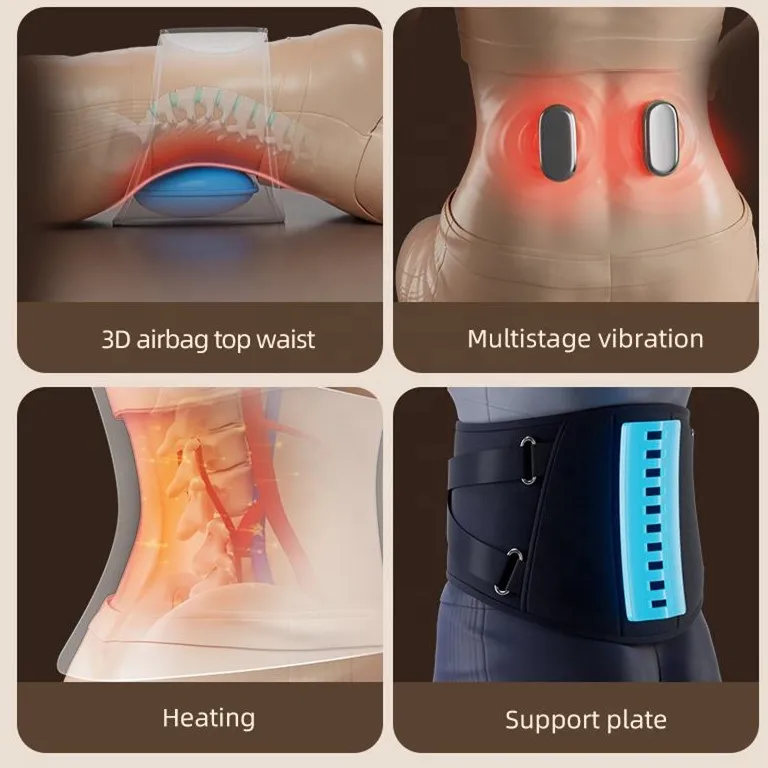 Rechargeable Weight Loss Belt Best Electronic Waist Abdominal Fat Burning Massager Heated Warm Massage Belt