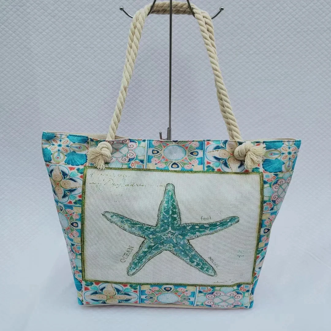 Fashion Folding Women Big Size Handbag Tote Ladies Casual Flower Printing Canvas Graffiti Shoulder Bag Beach Bolsa Feminina