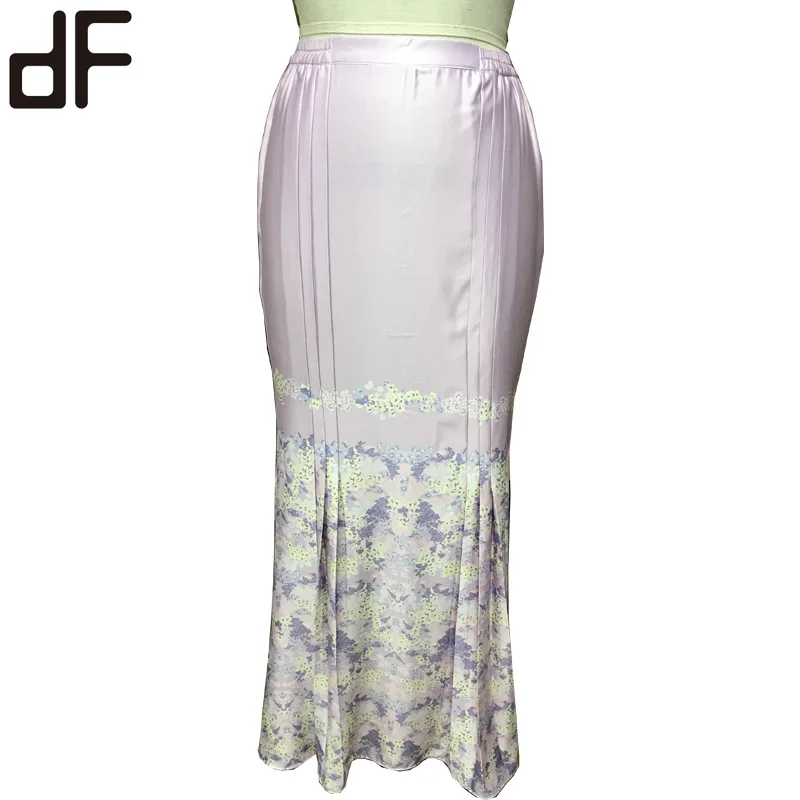 OEM Baju Kurung оптовая продажа в Китае мусульманская одежда 2 шт. мусульманское платье для женщин Длинная юбка Русалка кебая Современная