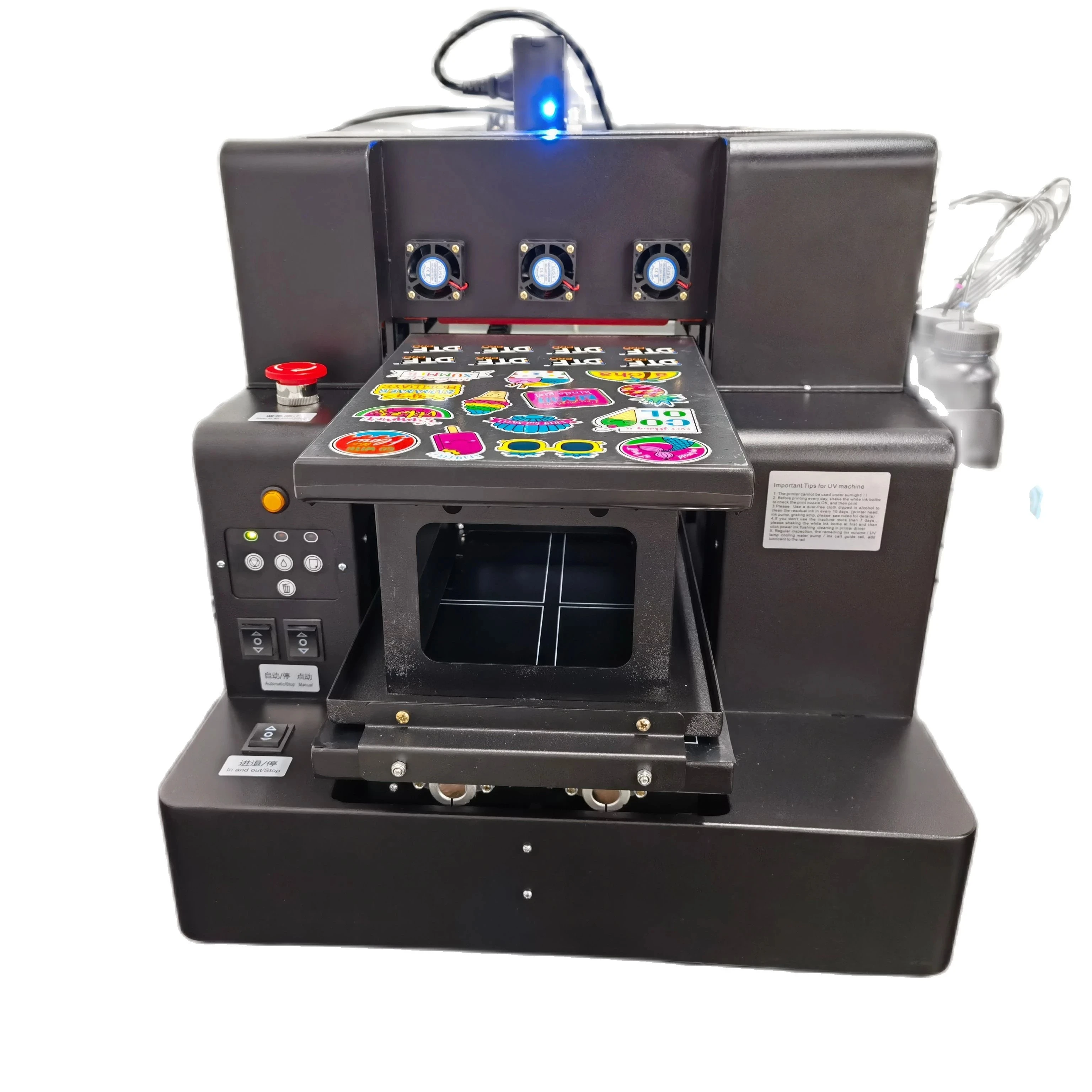 UV DTF Printer With Transfer PVC Film 3d Effect 50cm 30cm L805 Xp600 Print Head Roll To Roll UV DTF Printer Sticker DTF Printer