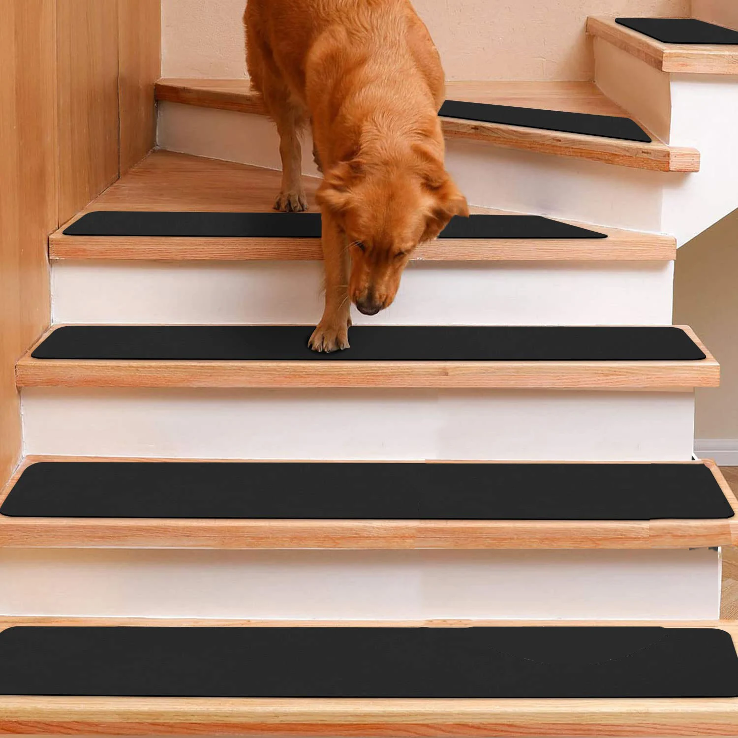 cheap Non-Slip Self-Adhesive Stair Treads Carpet Wooden Steps Indoor Safety Staircase Step Treads Anti Slip Stair Runner Mats
