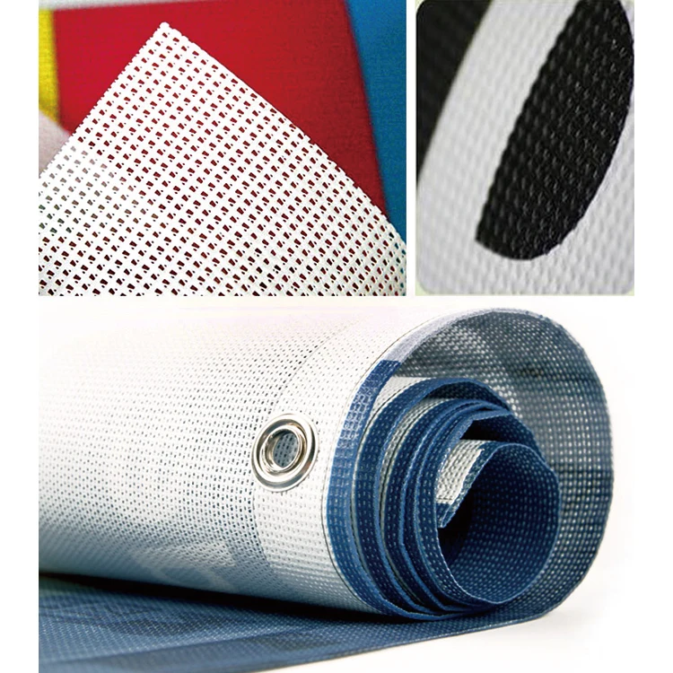 Customized Design Outdoor Hanging Advertising Outdoor Wind Proof Sport Game Banner Promotional Mesh Polyester Fence Banner