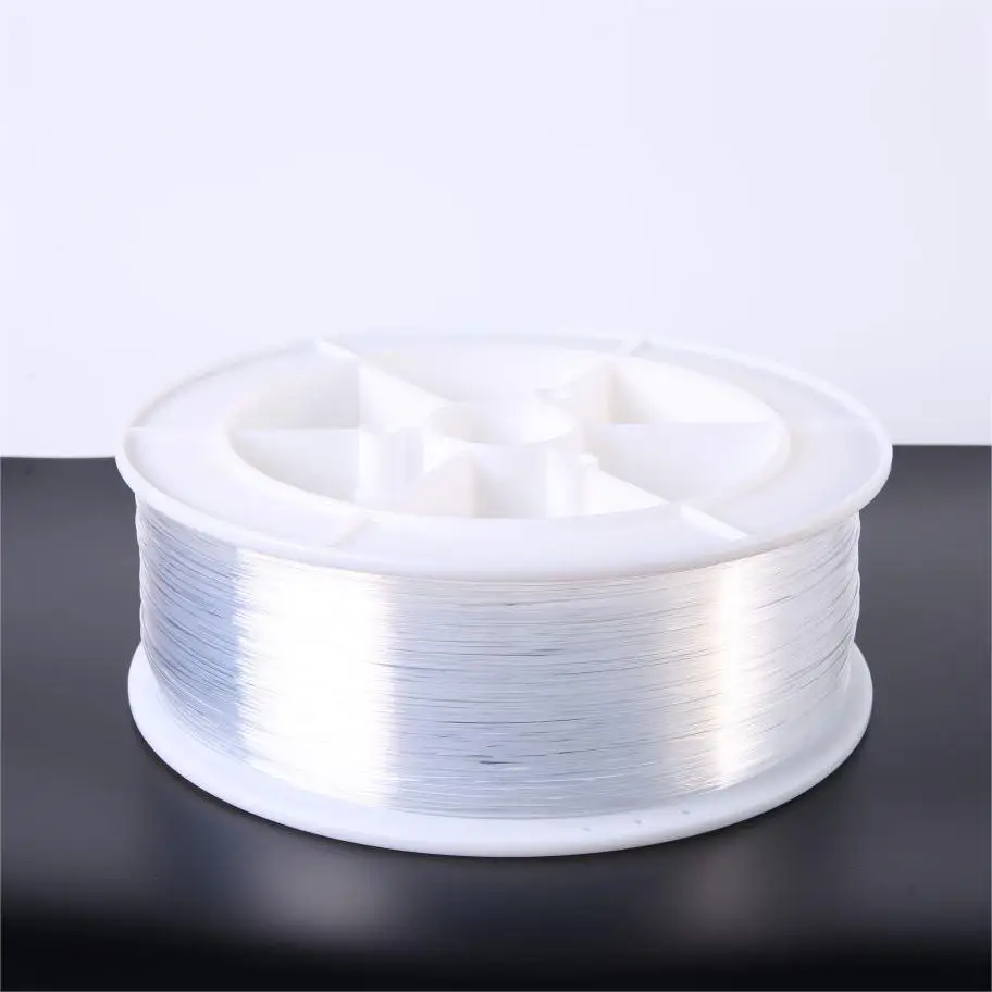 PMMA End Glow 0.75mm, 0.5mm, 1.0mm Fiber Optic Light Cable Bare Black Cladding 3m Rolls