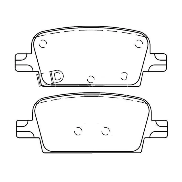 Auto parts brake pads 23498304 for CHEVROLET MALIBU MECHANICAL PB D1921 Rear brake pad