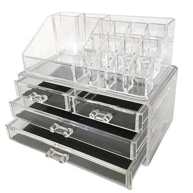 New acrylic makeup holder with holes, custom circle shape holder for cosmetics lip gloss lipstick display