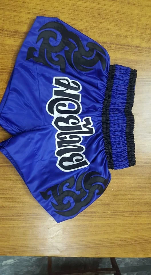 Wholesale Custom Embroidered Boxing Short Men And Personalized Muay Thai Shorts Sublimation Retro Muay Thai Fit Mesh Shorts
