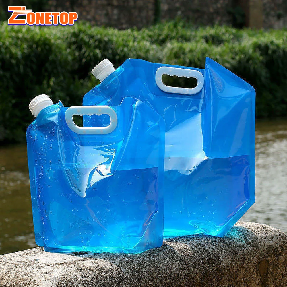 Free Sample Reusable Portable Foldable 2L 3 Litre 5 Liter 10L Plastic Water Bag