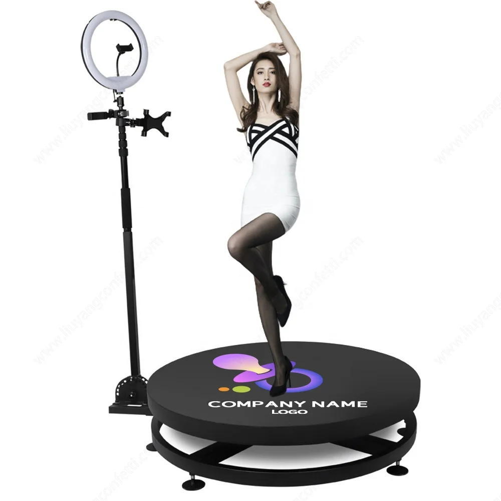 wireless 3d ringlight selfie dslr roaming rotating circle 360 spin photobooth video booth trackstar 360 photo booth machine