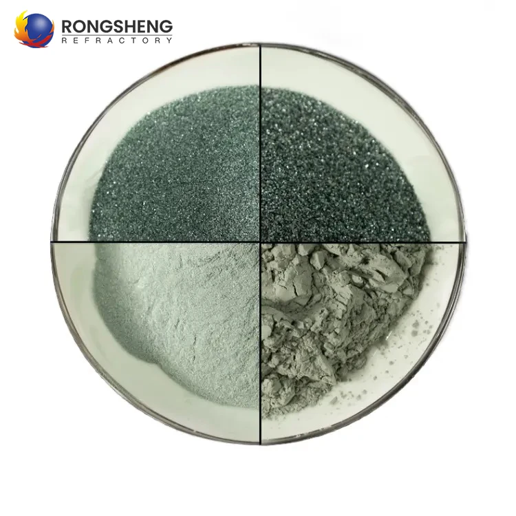 high purity green black silicon carbide powder 98% 99% SIC emery carborundum grit price