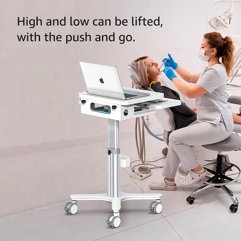 BEWISER MTO-3 Hospital Mobile nursing cart Laptop and Computer Nurse cart medical dental clinic trolley