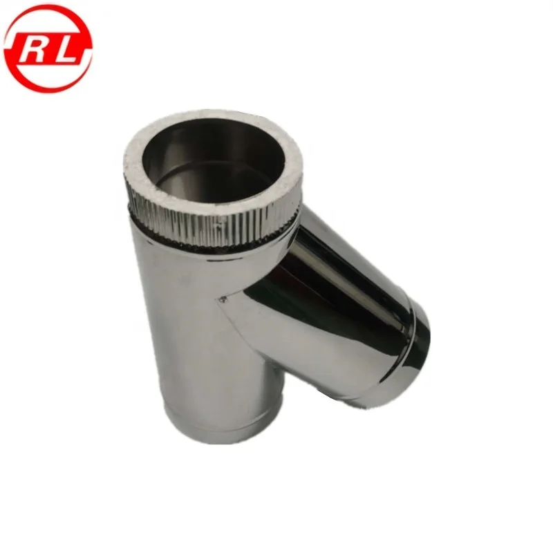 Tee Piece 135 Degree For Twin Wall Insulated Flue Pipe