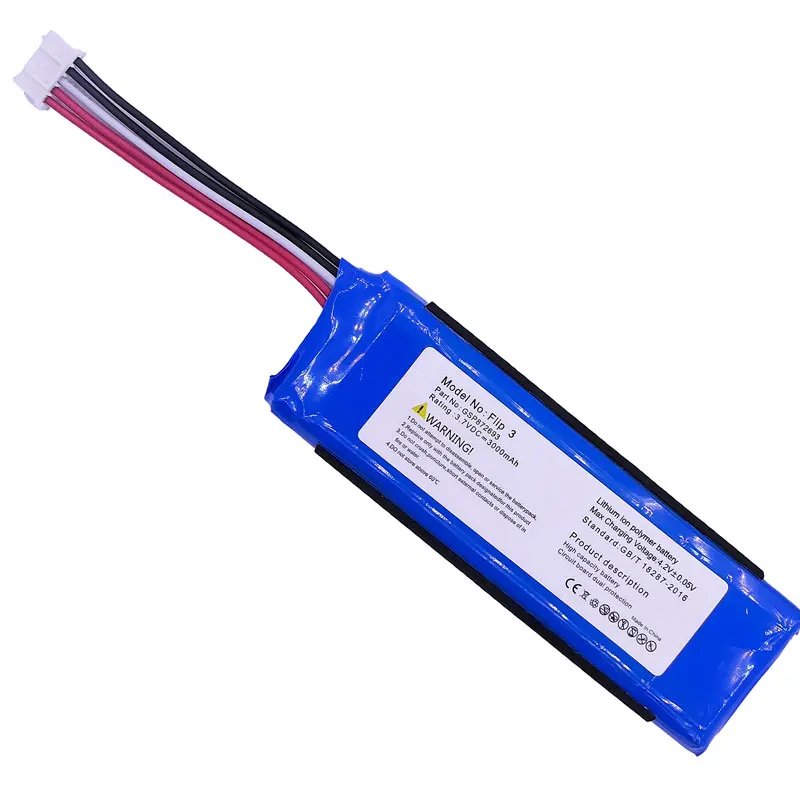 Flip 3 Batarya для JBL Flip3 Bluetooth динамик GSP872693 P763098 03 Batri 7 v 3000mAh 11.1wh литиевая батерия