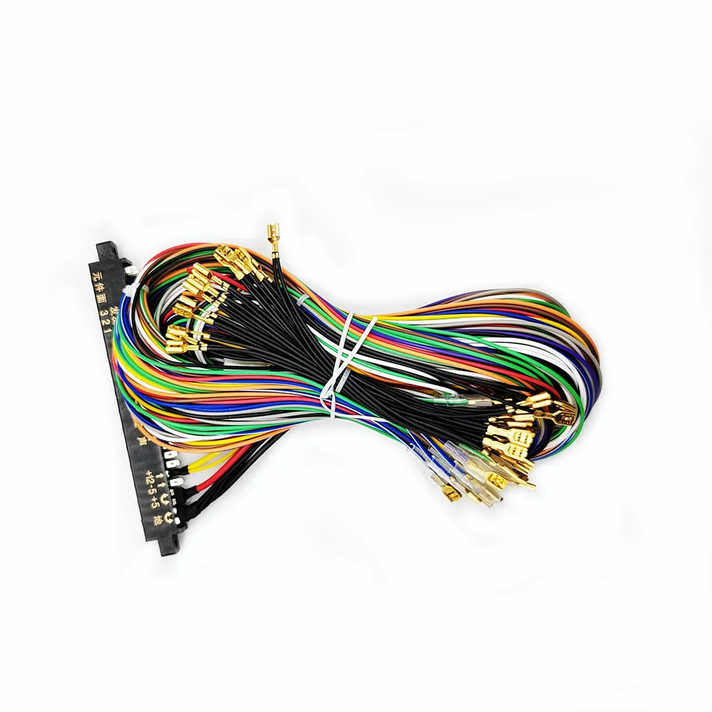 Arcade game machine accessory jamma wire harness 28pin PCB connector wiring harness with 6 button wires