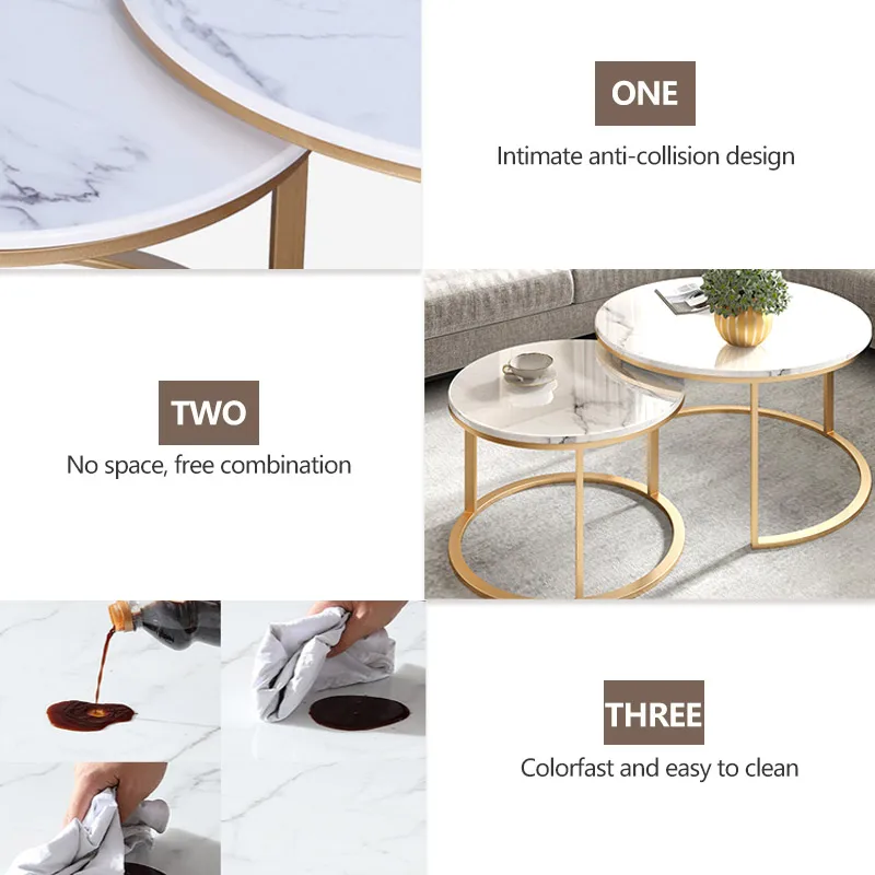 Роскошные круглые журнальные столики в скандинавском стиле оптом мебель мраморный металлический современный