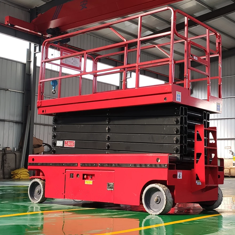 Ce Iso 14m Self Propelled Hydraulic Full Electric Scissor Lift Aerial Work Platform