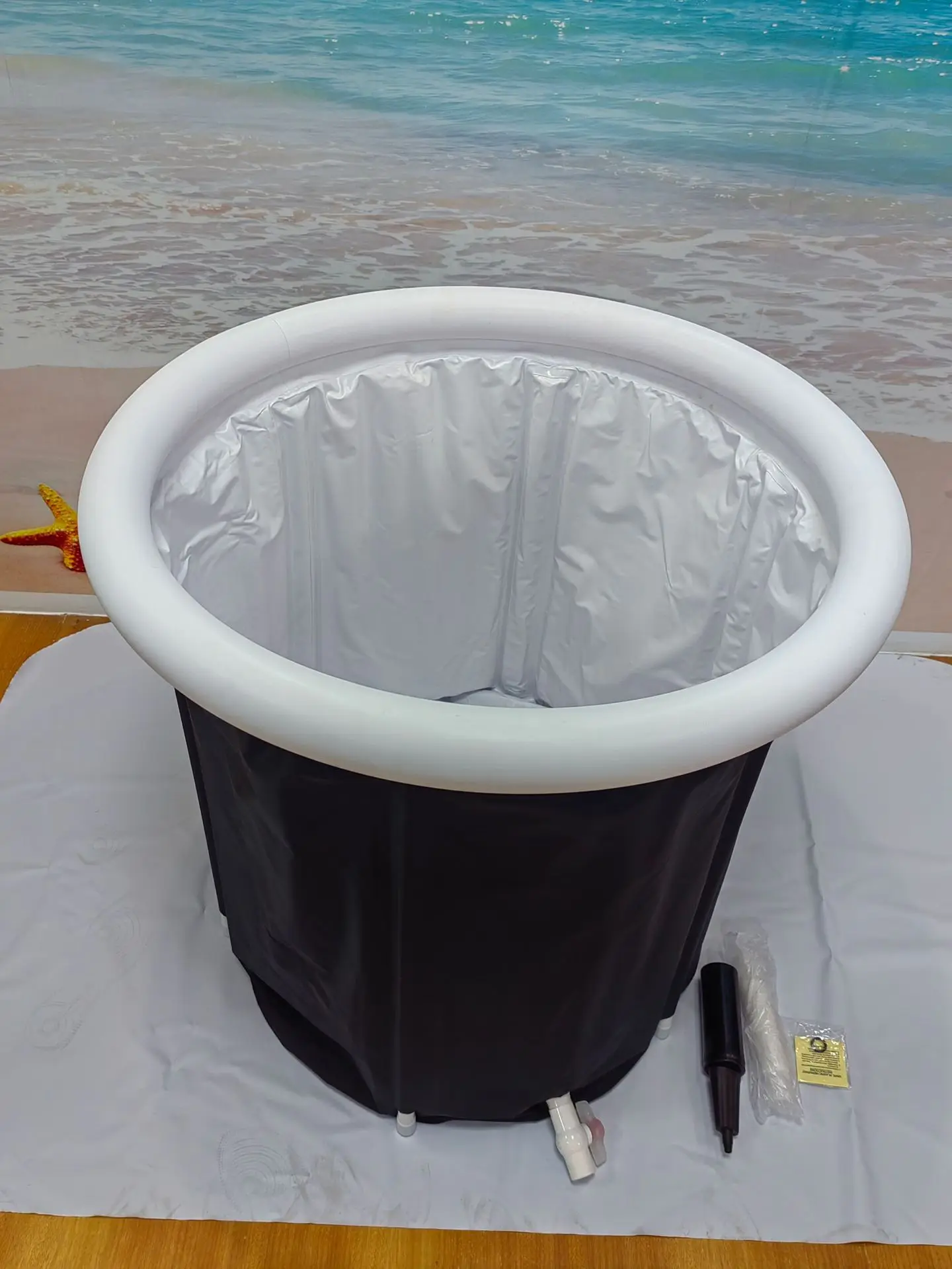 Складная ванна снаружи для летней надувной ванны со льдом, портативная Ванна из ПВХ, 75*75 см, оптовая продажа с фабрики