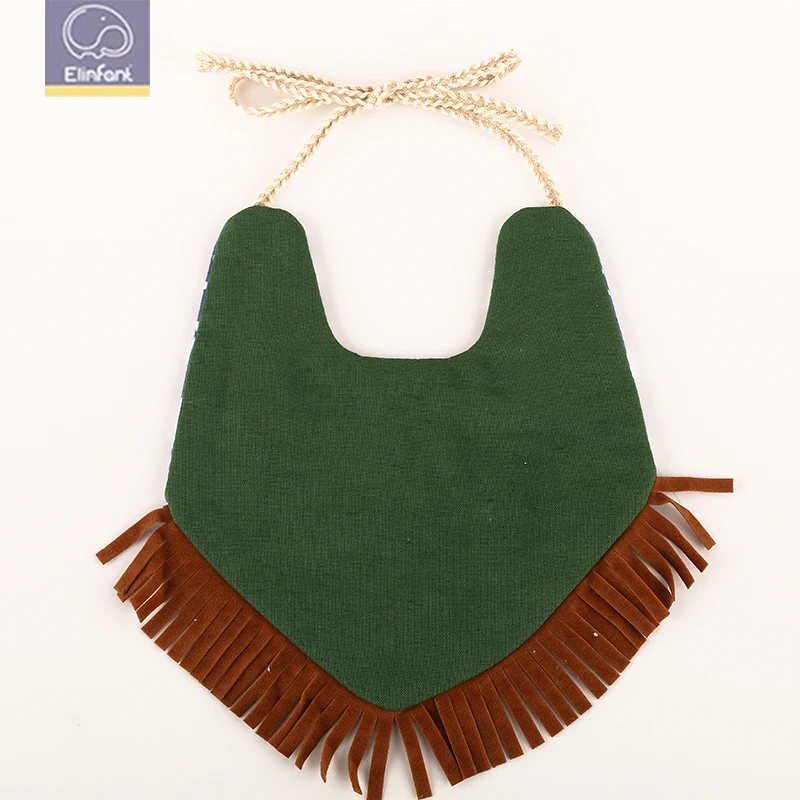 
Elinfant double sided bandanna baby bibs organic cute bibs for infant baby 