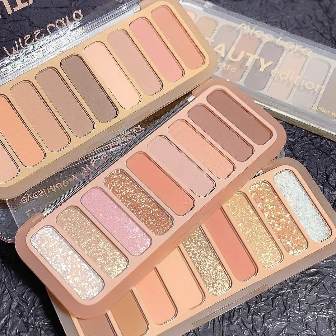 wholesale eye shadow and blush palette private label pigmento suelto sombra de ojos clear acrylic eyeshadow palette neutral
