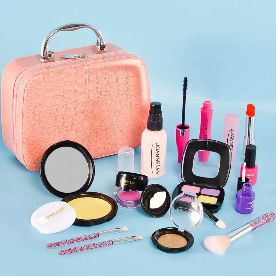 Christmas Girls Popular Simulation Makeup Set for Kids Brush Play House Tools Make up Box Safe Children Gift Toys