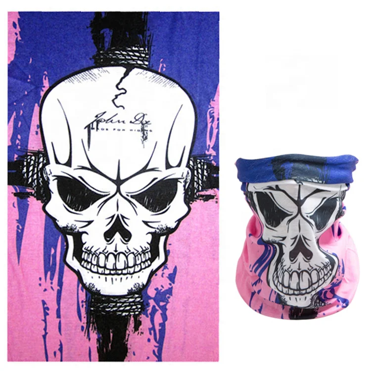 Factory supply Low MOQ head scarf multifunction Skull face bandanas tubulares