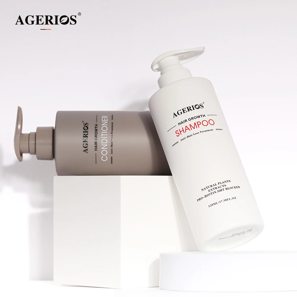 High-End Brand Agerios Silicone-Free Herbal Nature oil Control Moisturizing Hair Shampoo Cure Hair Loss