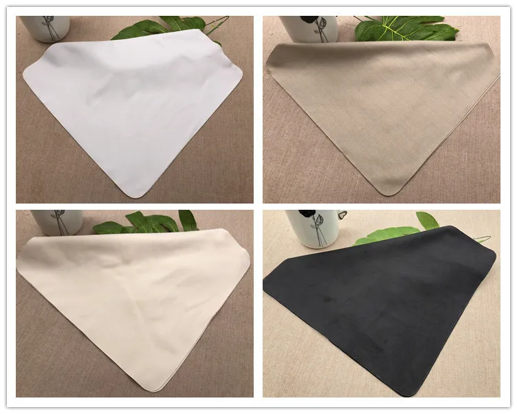 Soft Personalized Custom Embossed Logo Suede Microfiber Jewelry Cloth With Card