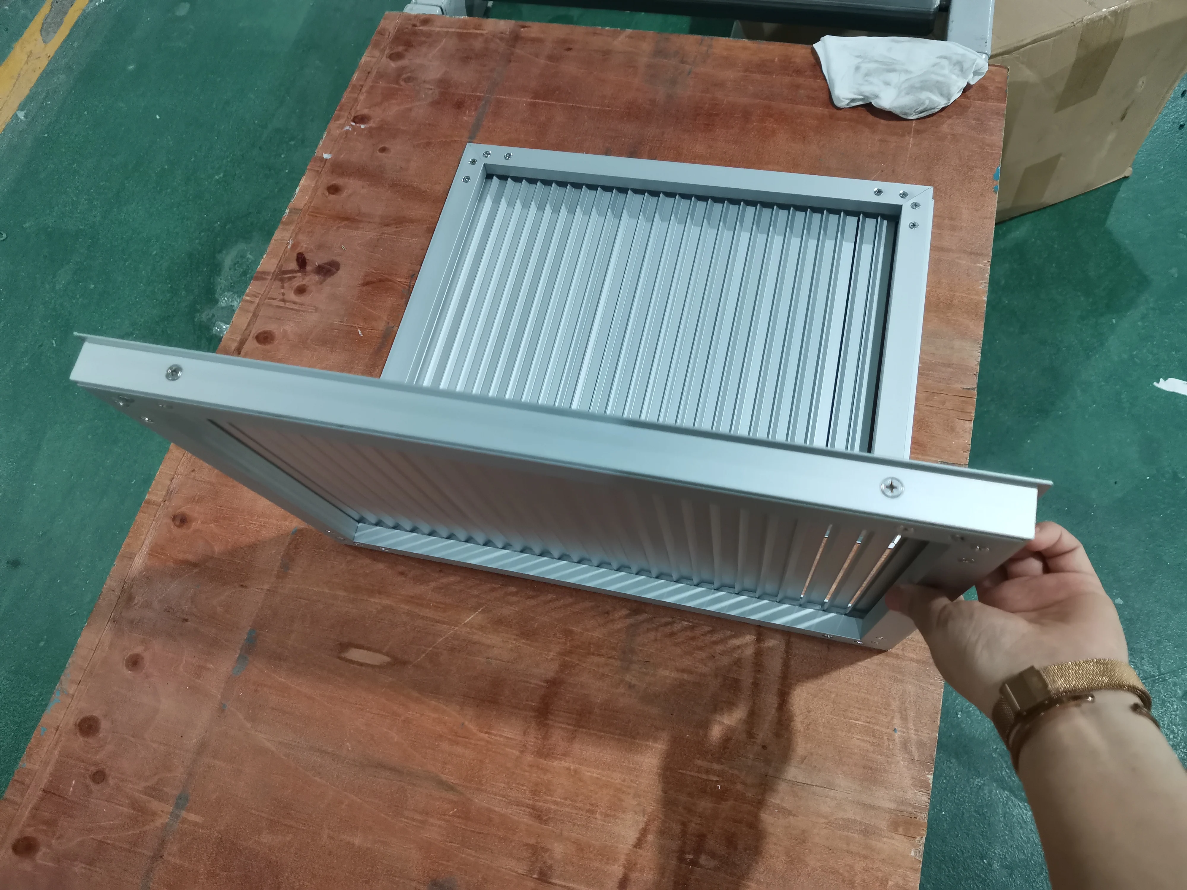 Aluminum fresh return air grille ventilation grills for cabinet in fireplace