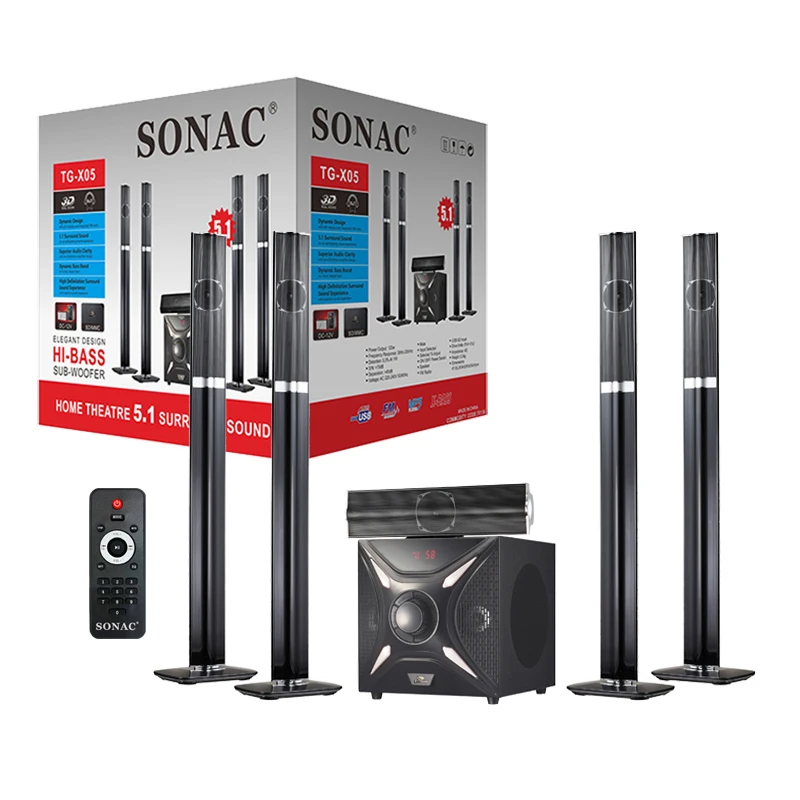 Sonac TG-X05 Новый 5,1 беспроводной звуковой панели колонки звуковая панель динамик для ТВ ПК Звук Бары-звук динамик для дома