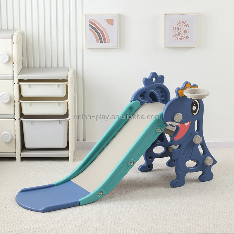 Slide and Swing Set Ball Indoor Playground Equipment Combination Plastic Kindergarten Children for Kids with 500 Pcs Toys Sea