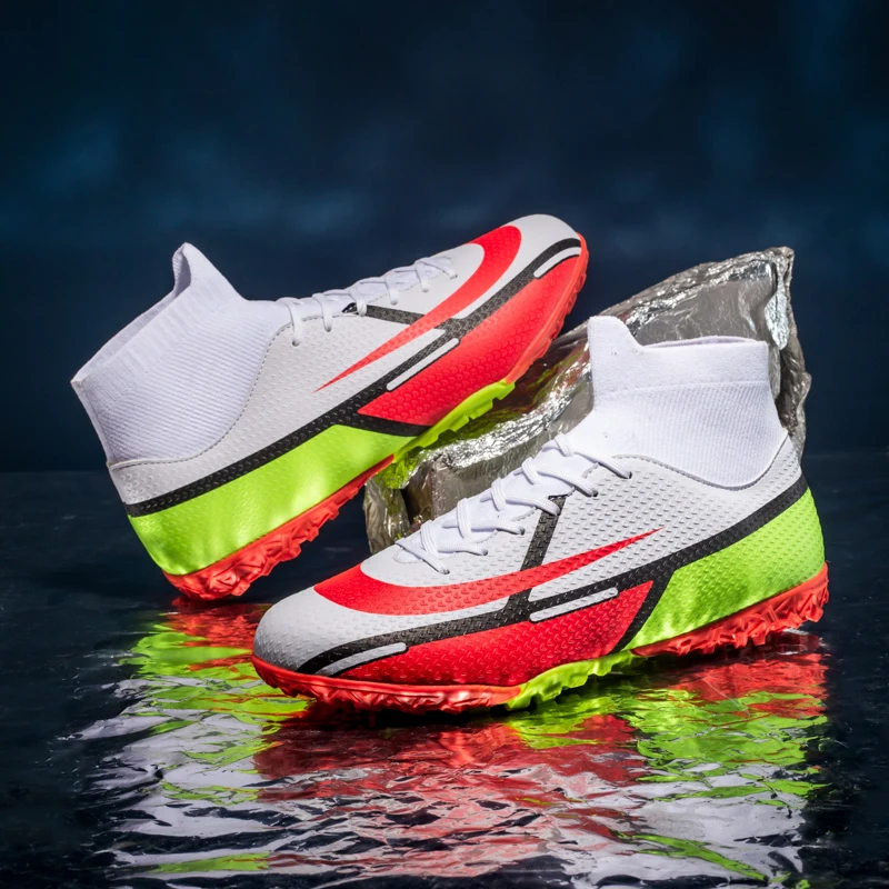 Custom Indoor Soccer Shoes Chuteiras Profissional Zapatillas De Futbol Hg Sport Football Boots Shoes Soccer Cleats For Men