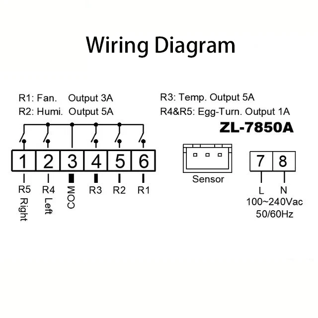 Explosive Models Spot Goods A12 ZL-7850A Automatic 220V with Temperature and Humidity Controller for Incubator Accessories