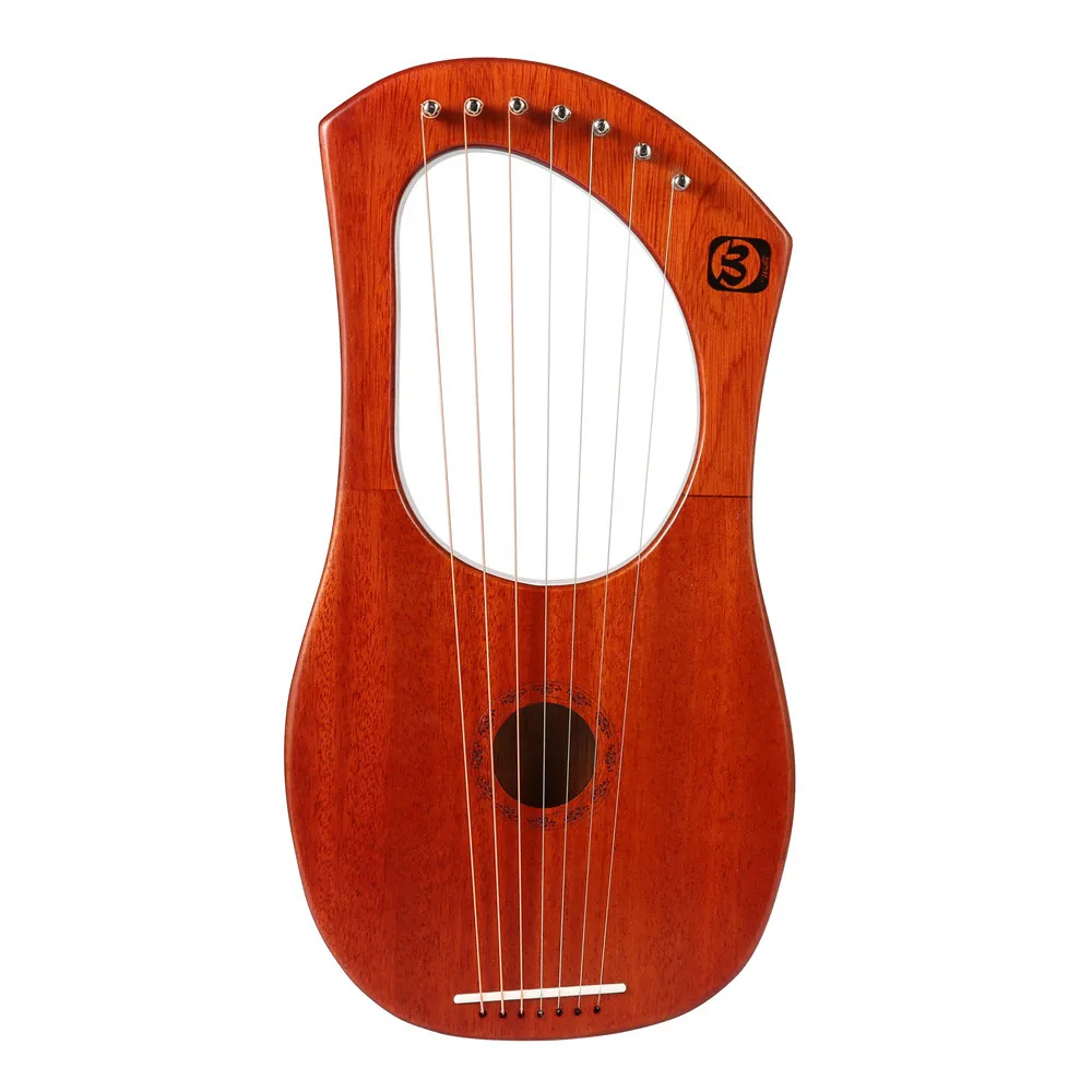 
Hricane Musical Instrument Portable Mahogany Wood 16 Strings portable Lyre Harp 
