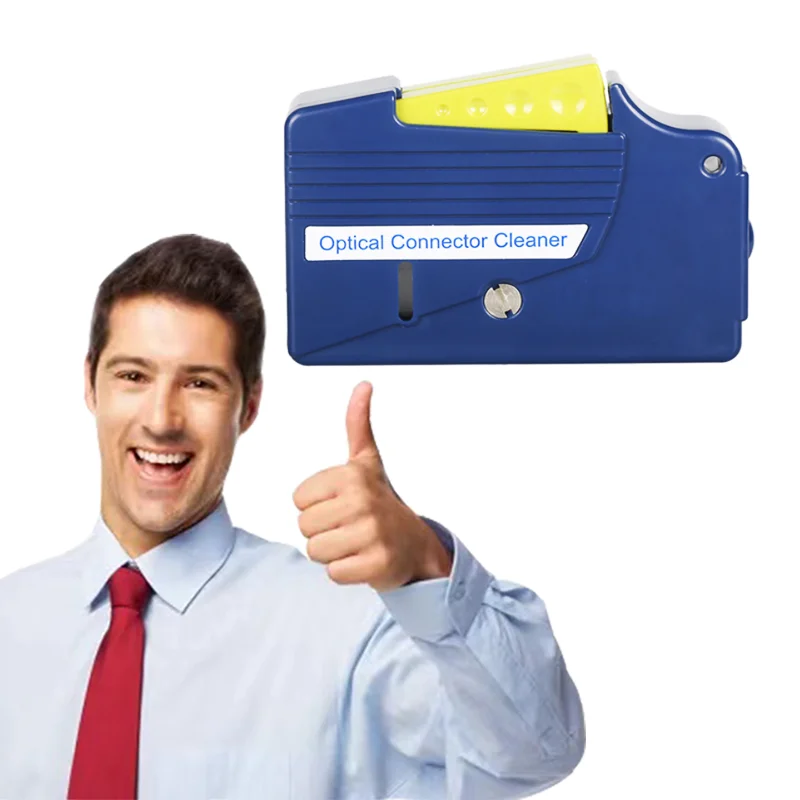 Fiber optic cleaning kit for sc/st/fc connector Cassette type fiber optic cleaner tools box