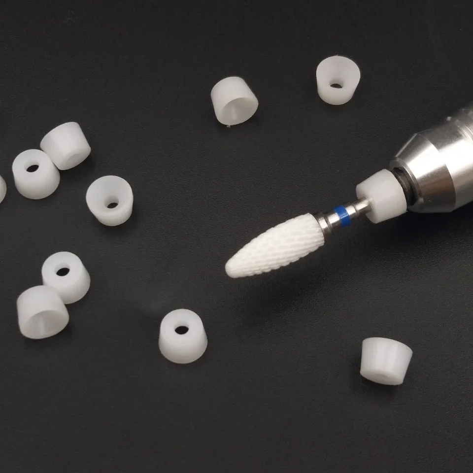 HYTOOS 100 шт./упаковка, пылезащитные насадки для маникюра, насадки для 3/32