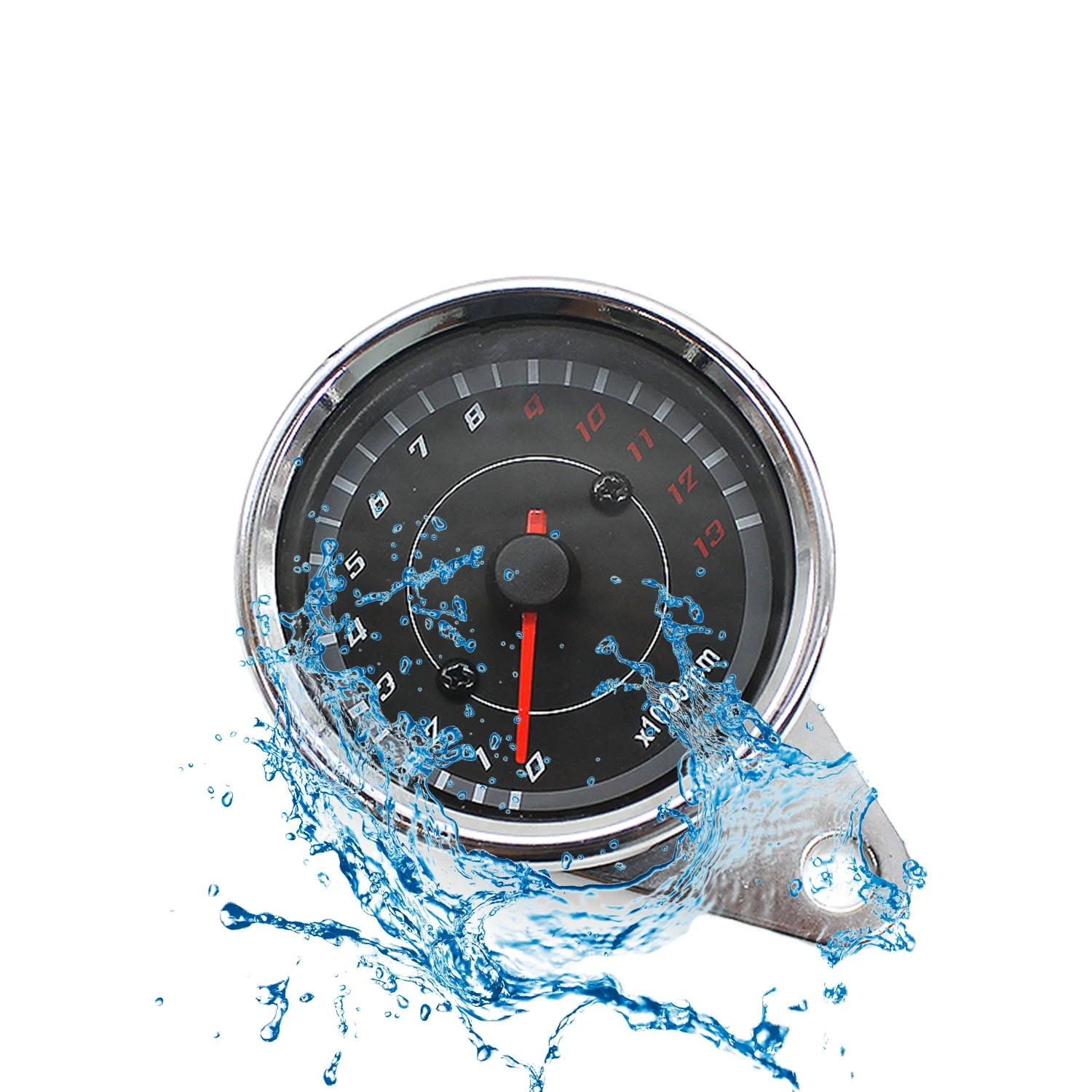 Оптовая продажа, водонепроницаемый цифровой тахометр для мотоцикла, светодиодный указатель индуктивности, водонепроницаемый счетчик для мотоцикла