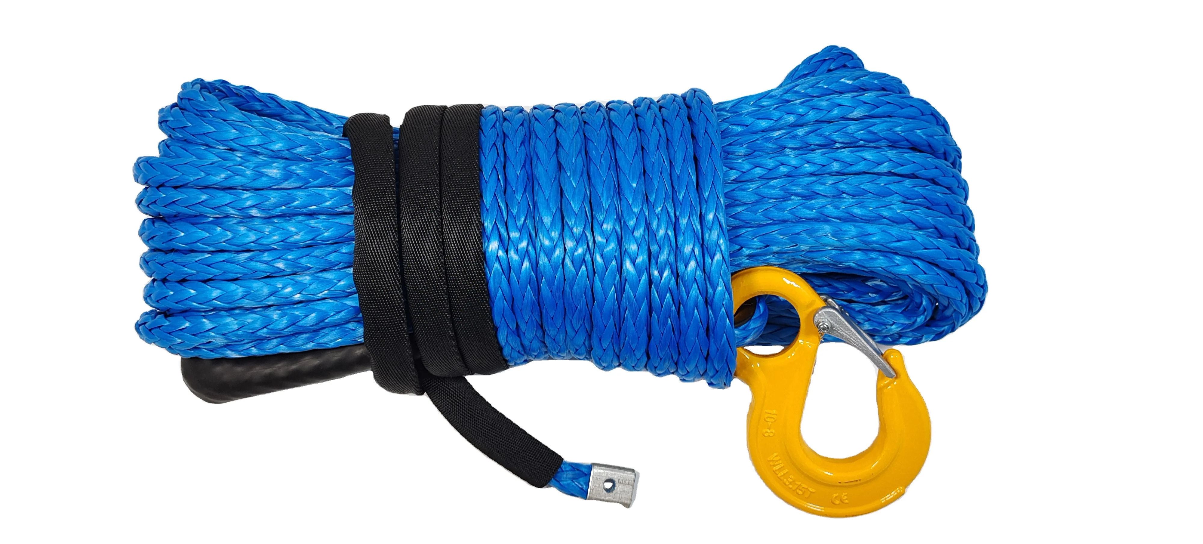 HYROPES лебедка с крюком синтетическая веревка Dyneema для грузовика 4x4 аксессуар лебедки внедорожника черный