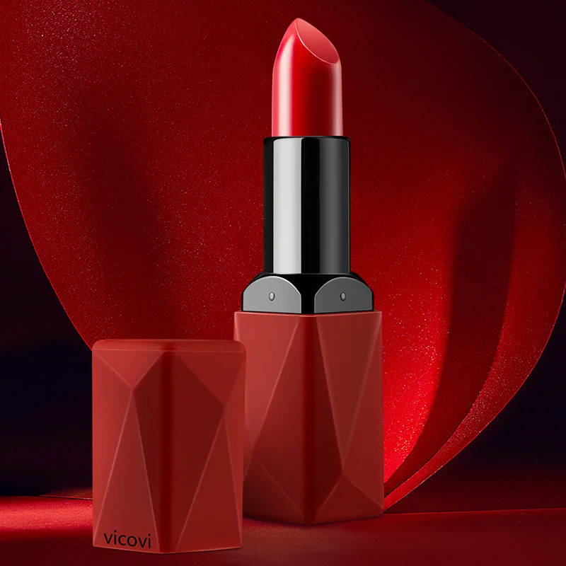 Wholesale High quality  custom logo Matte Moisturizing Waterproof lipstick color private label makeup lipstick for ladies