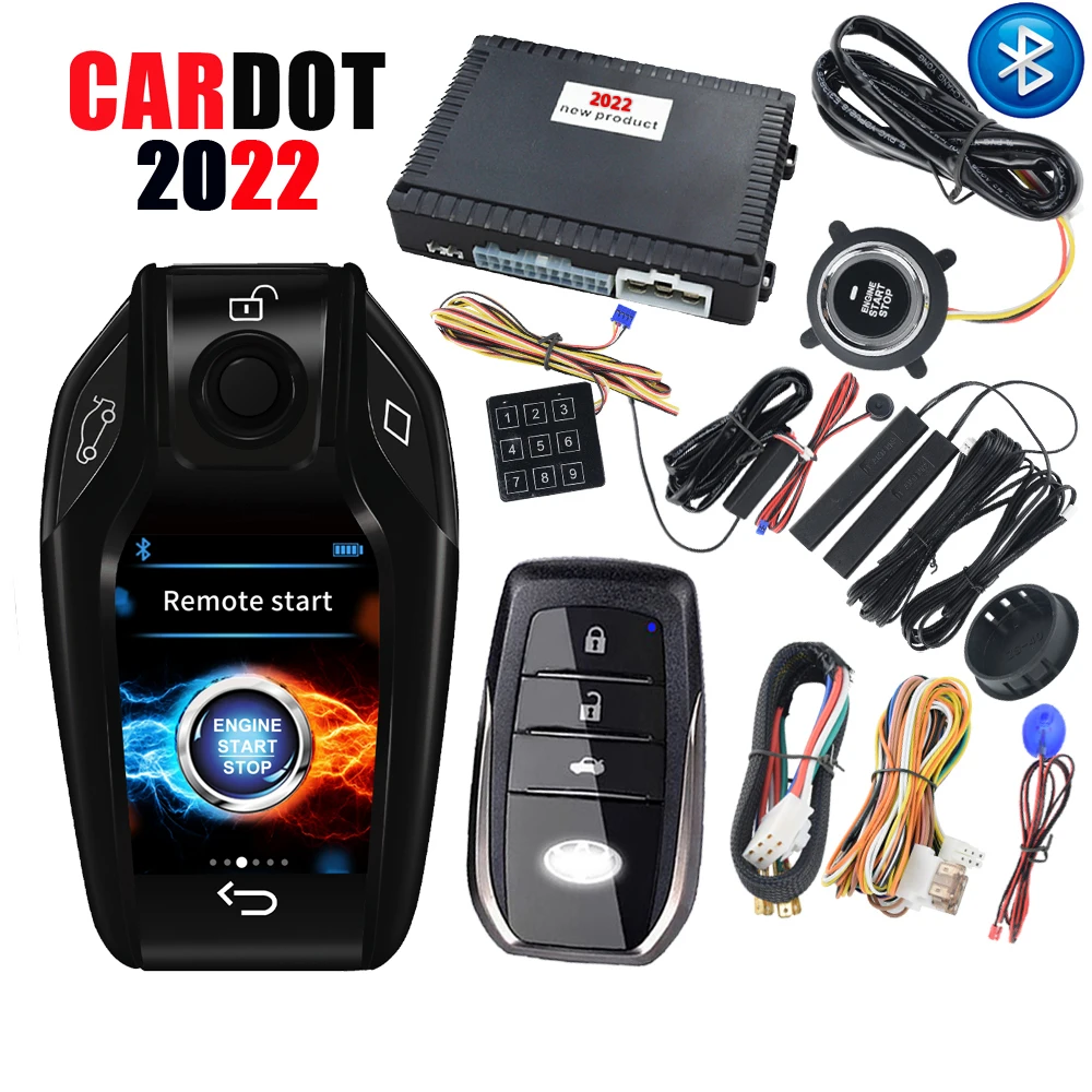 Drop Shipping KOL Cardot Best Passive Keyless Entry Remote Starter Smart Car Alarms