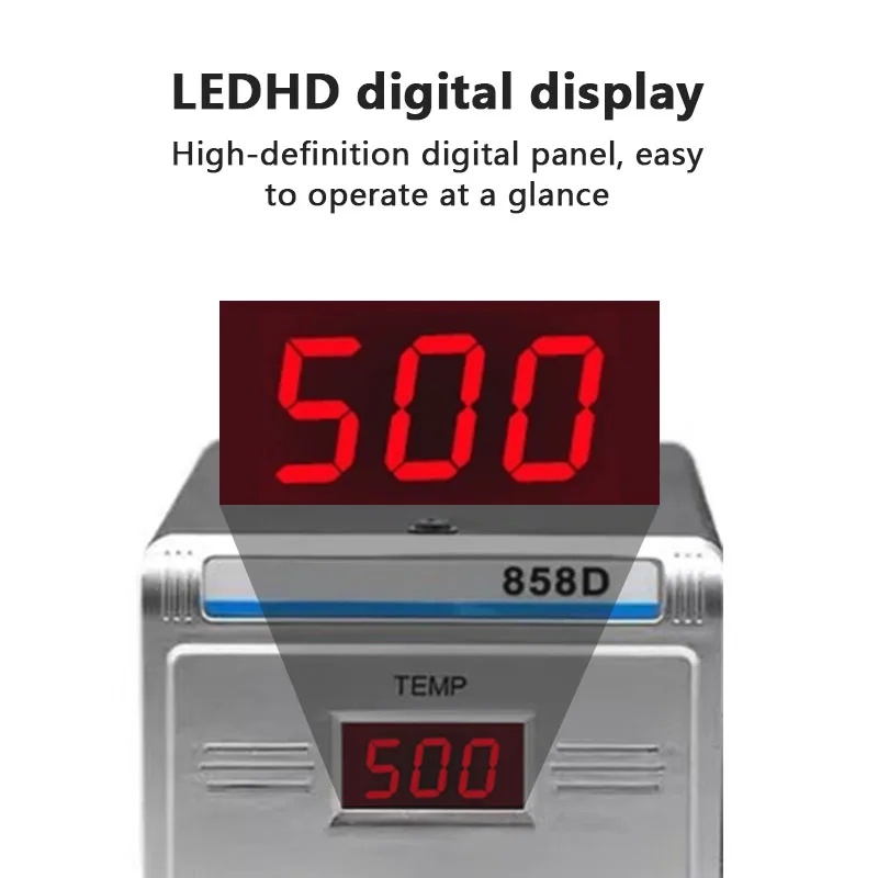 858D Digital Display Heat Gun Rework Station Welding Station Repair Handheld Hot air Welding Gun