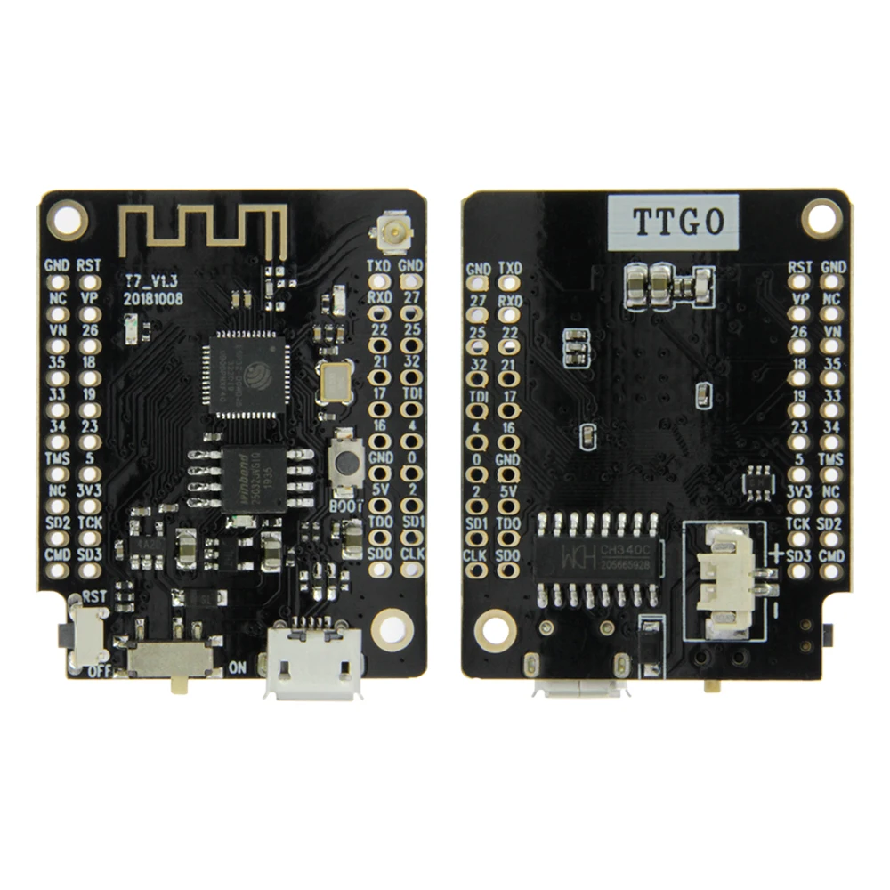 Плата для разработки Wi-Fi TTGO T7 V1.3 MINI 32 ESP32, пользовательская печатная плата a10 для динамиков, печатных плат, модуль для печатных плат