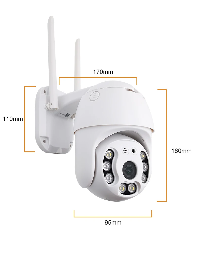  1080P наружная водонепроницаемая Wi-Fi IP-камера Tuya 3.0MP Беспроводная система видеонаблюдения для дома PTZ безопасные