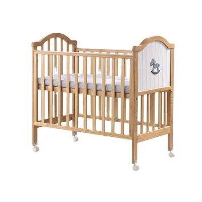 
Wholesale new born High quality baby cot sets baby crib wooden baby cradle with mat 