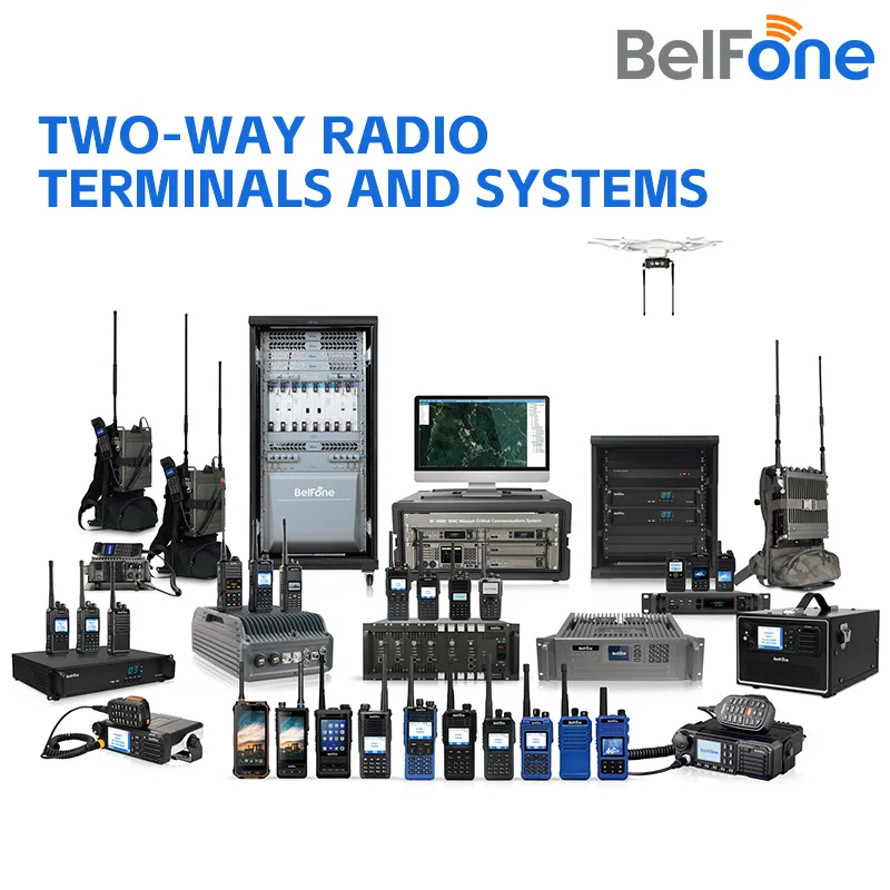 BelFone Wholesale Handheld UHF Commercial Walki Talki Set Two-way Radio Walkie Talkie BF-332