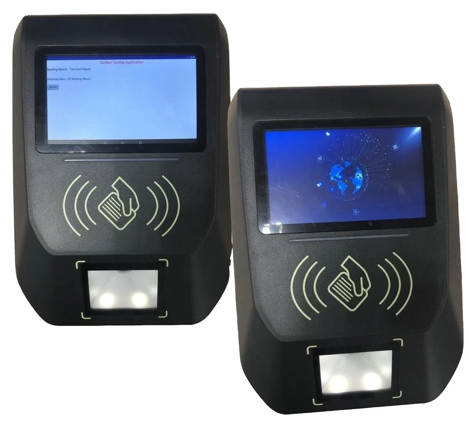 Считыватель безналичных платежей в маршрутном автобусе с 13 56 МГц RFID-картой для чтения и отображения стоимости экрана