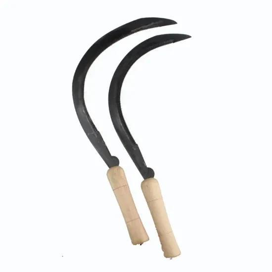 Africa Market 7.5 Inch Wood Hand Farming Glass Garden Sickle