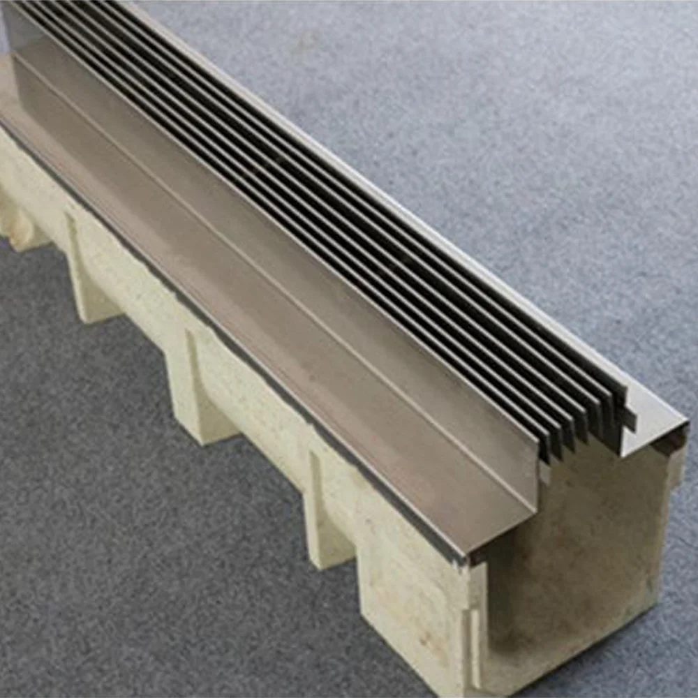 High Quality Grate Drainage Channel Outdoor Drain Swimming Pool Channel Trench Drain Driveway Trench Drains