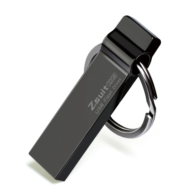 ZSUIT High Quality 4GB/ 8GB/16GB Pen Drive 2.0 3.0 Custom logo USB Stick 32GB 64GB Metal USB Flash Drives