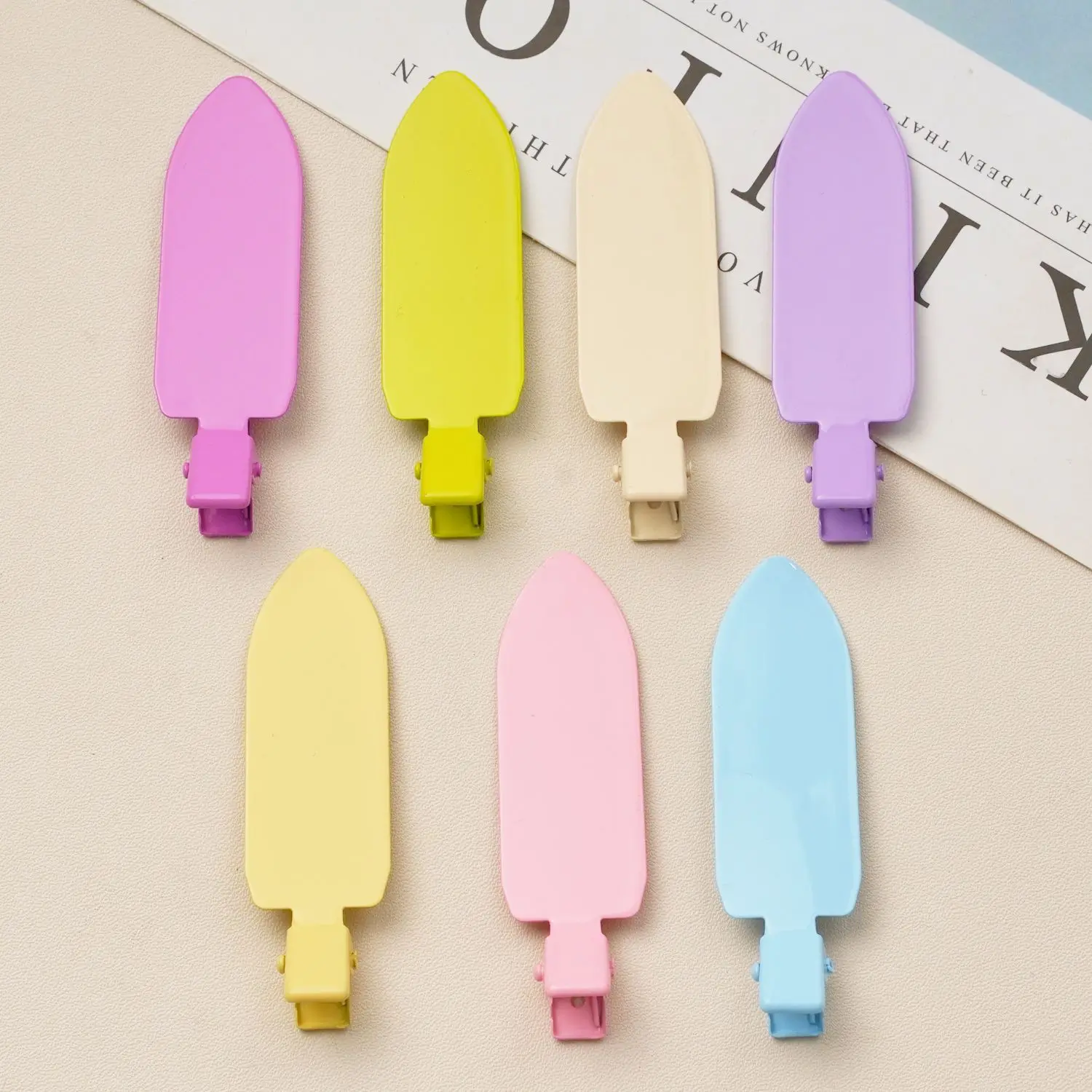 crease less Hairdressing Bangs 24 Colors Oem Styling Duck Bill Curl Clip Accessories For Salon